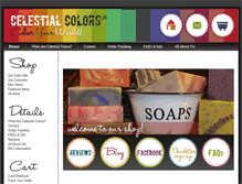 Tablet Screenshot of celestialcolors.com